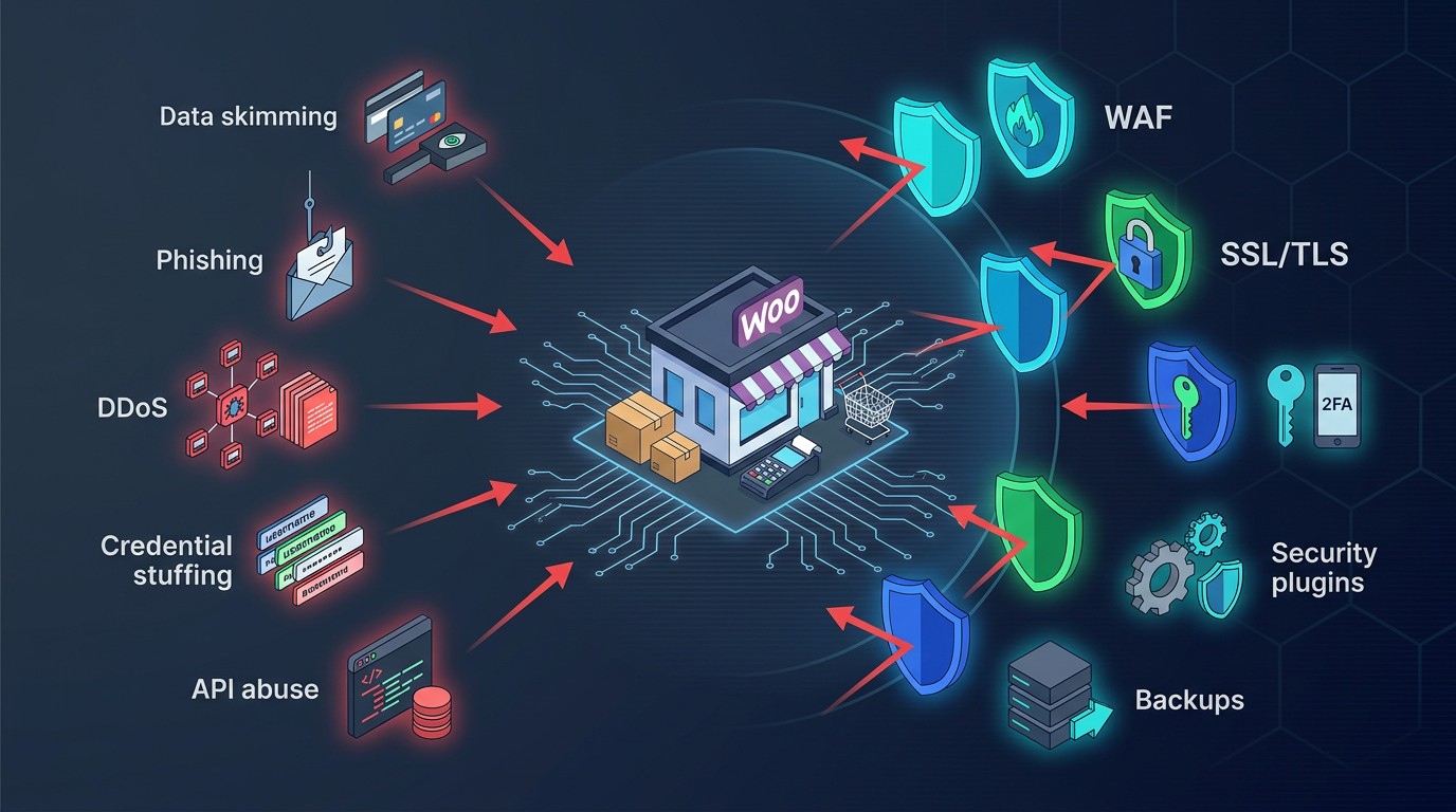 amenazas seguridad ecommerce diagrama explicativo