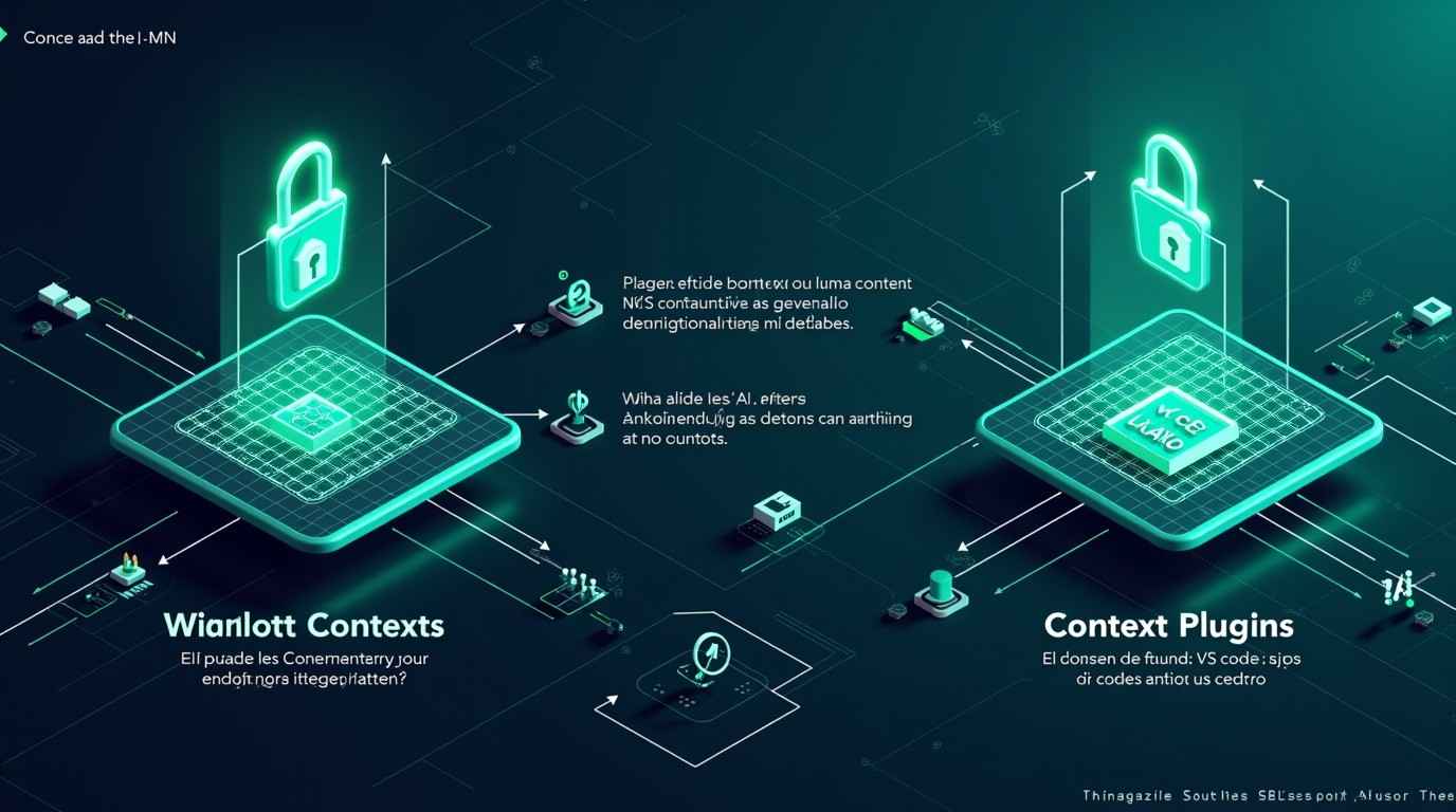 context plugins API IA diagrama explicativo