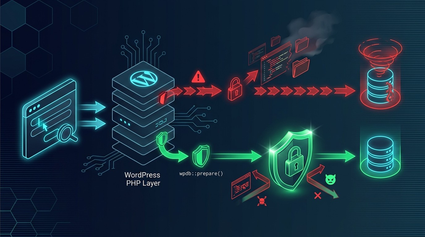 inyección sql wordpress diagrama explicativo