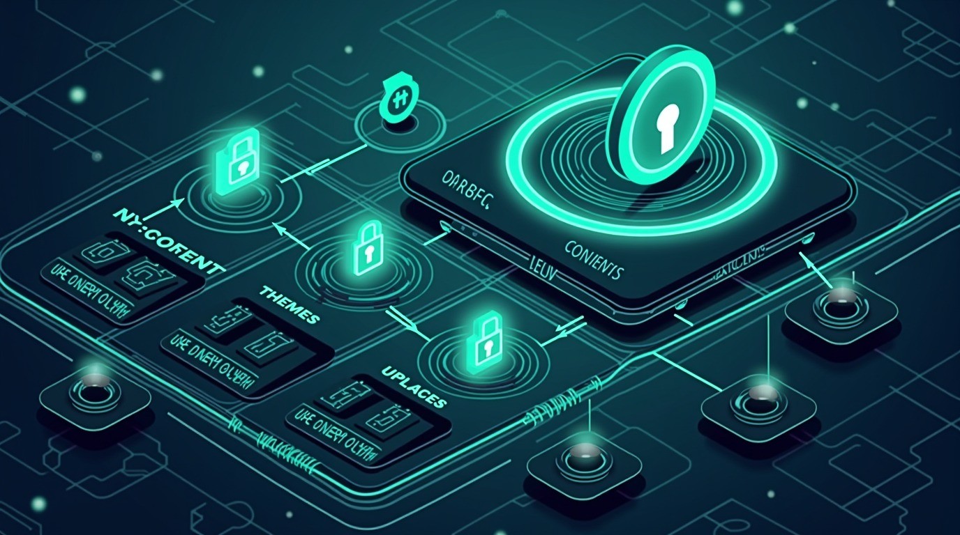 ocultar wp-content wordpress diagrama explicativo