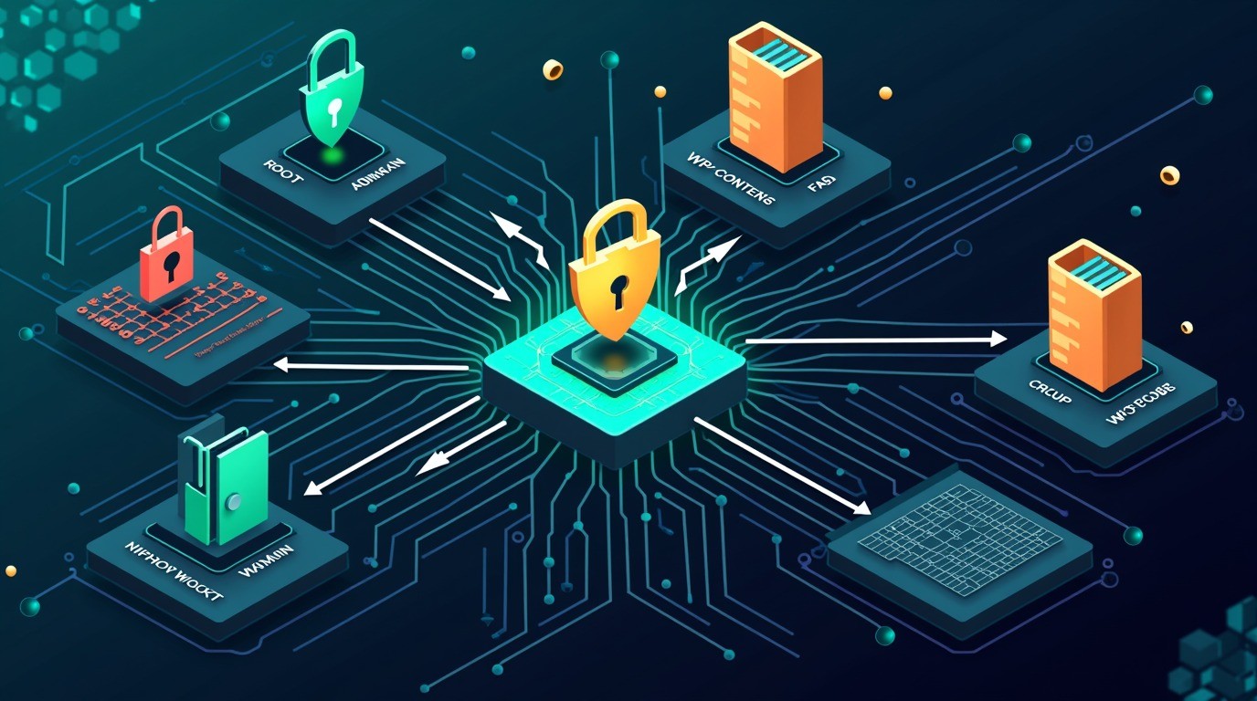 permisos de archivos wordpress diagrama explicativo