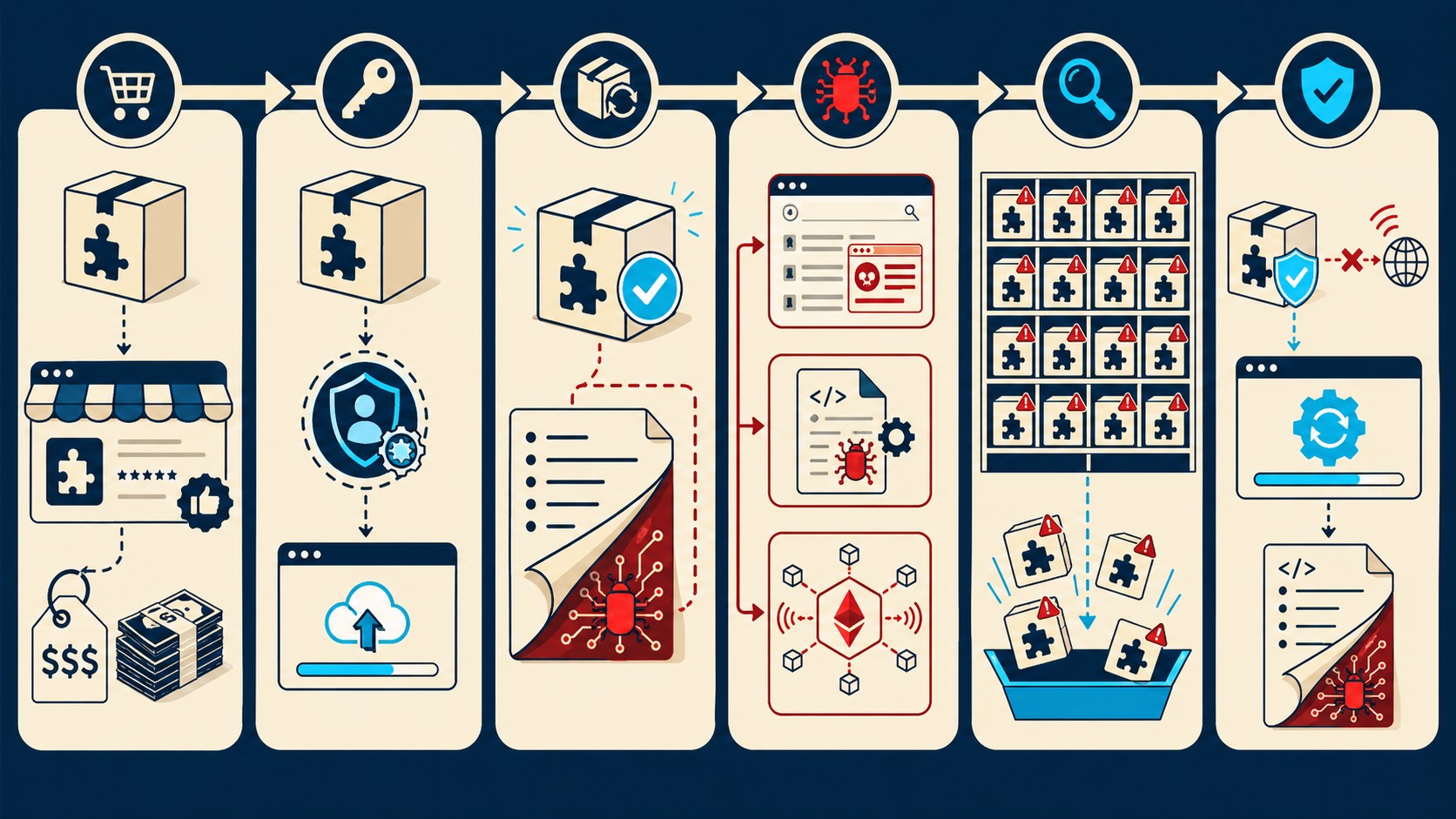 plugins wordpress cerrados backdoor diagrama explicativo