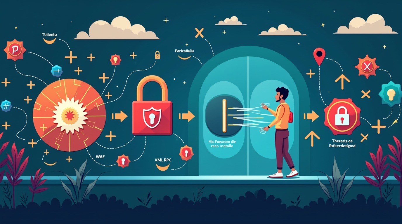 protección ddos wordpress diagrama explicativo