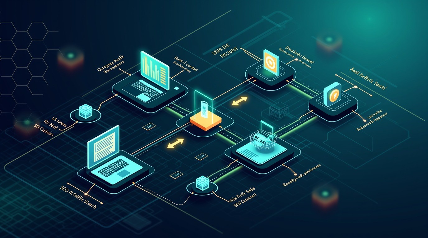 herramientas seo inteligencia artificial diagrama explicativo