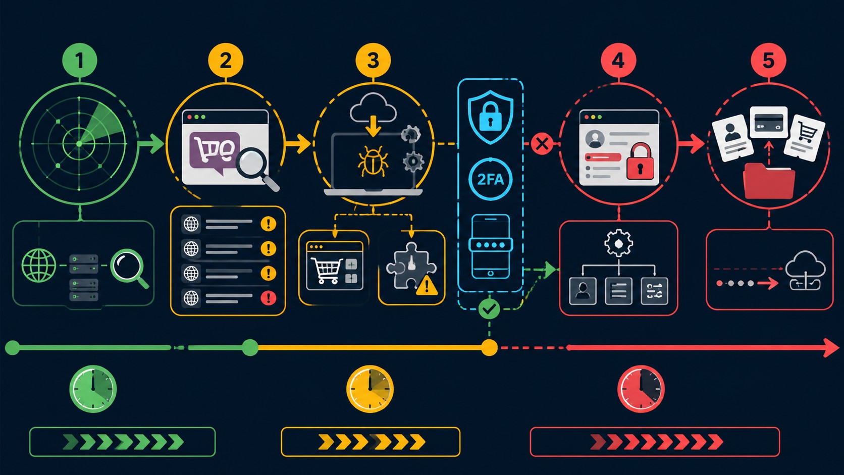 seguridad woocommerce zero-day diagrama explicativo