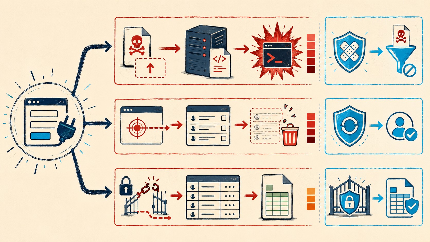 contact form 7 vulnerabilidad 2026 diagrama explicativo