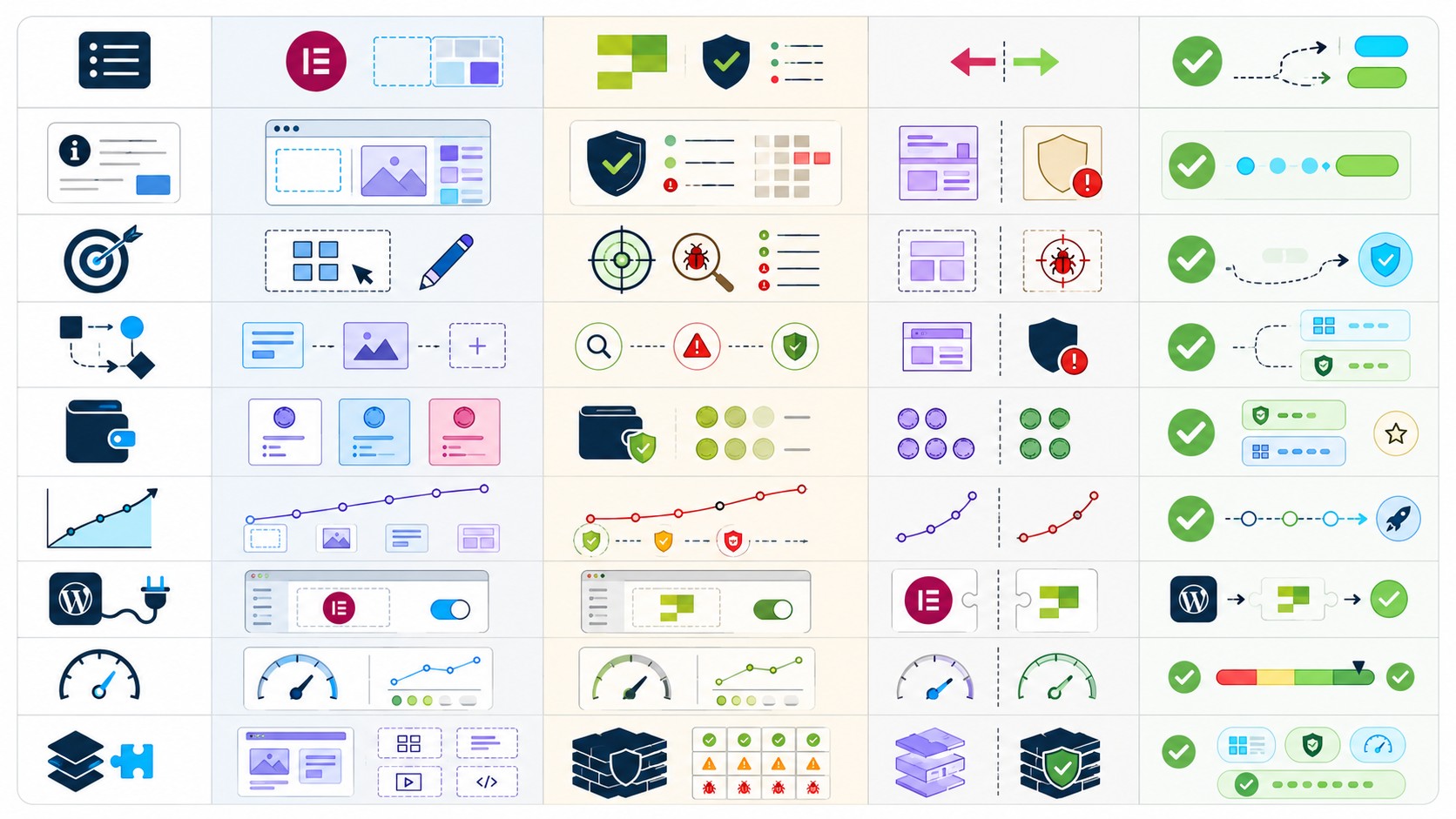 elementor vs patchstack tabla comparativa