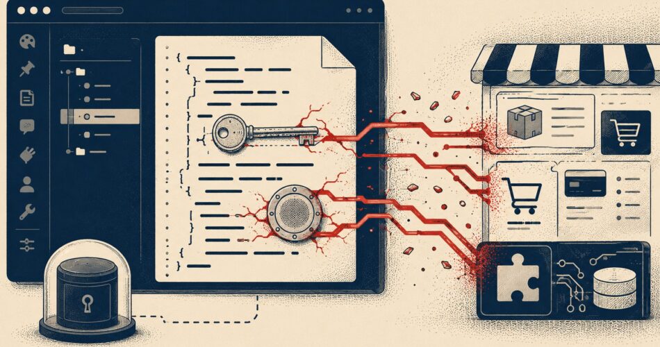 Hardcoding an API key and HMAC in functions.php - ilustracion