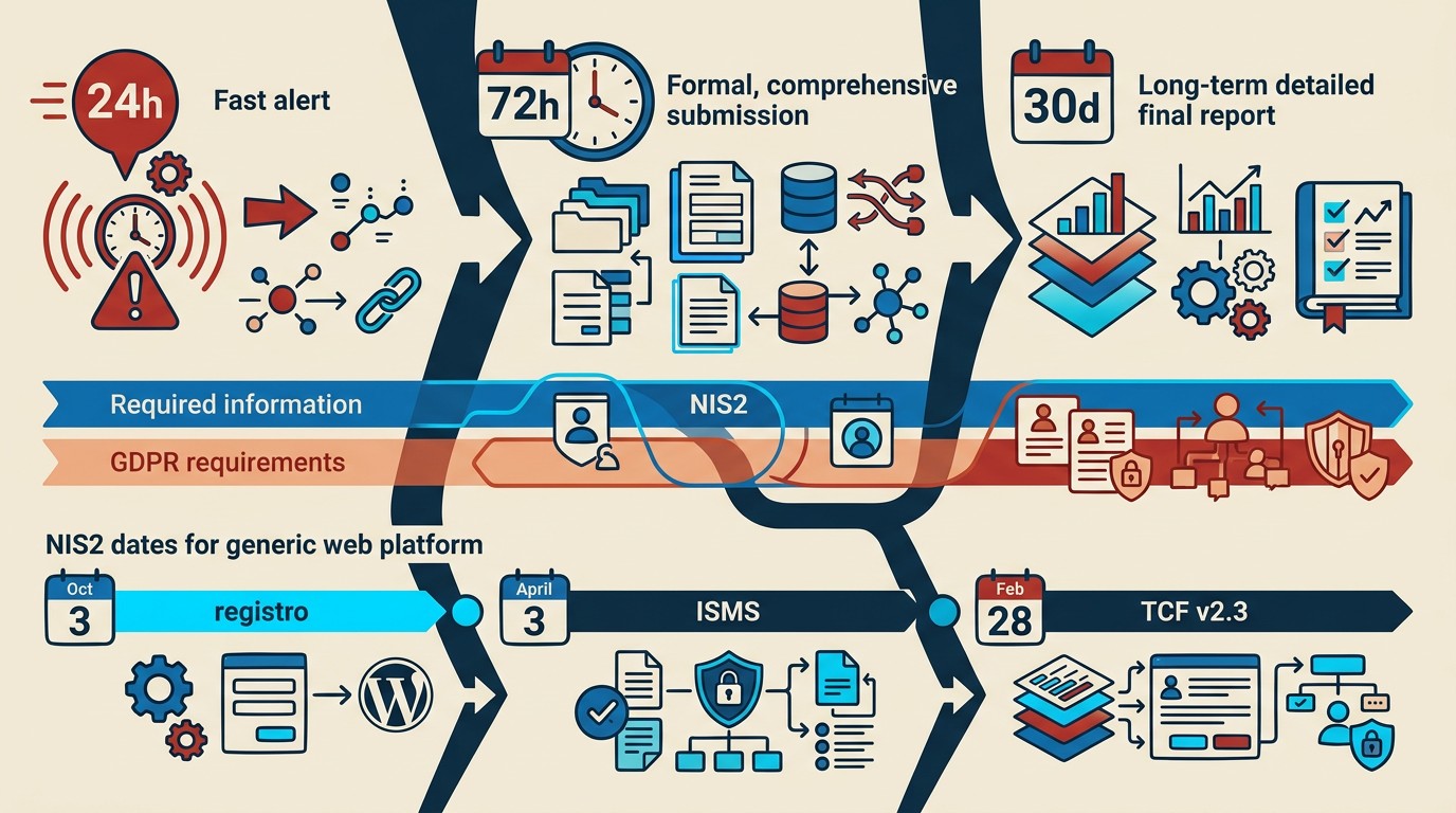 nis2 wordpress woocommerce cumplimiento diagrama explicativo