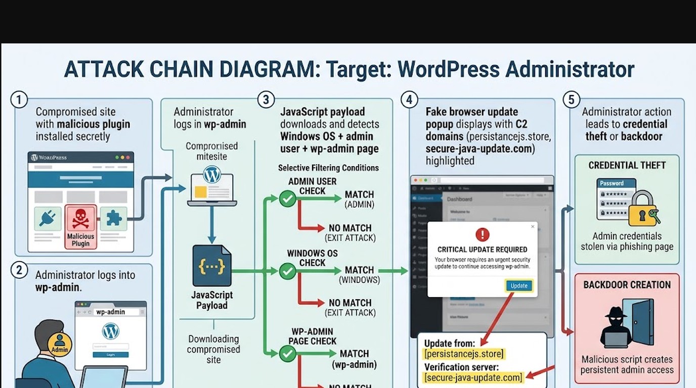 plugin malicioso wordpress wp-admin diagrama explicativo