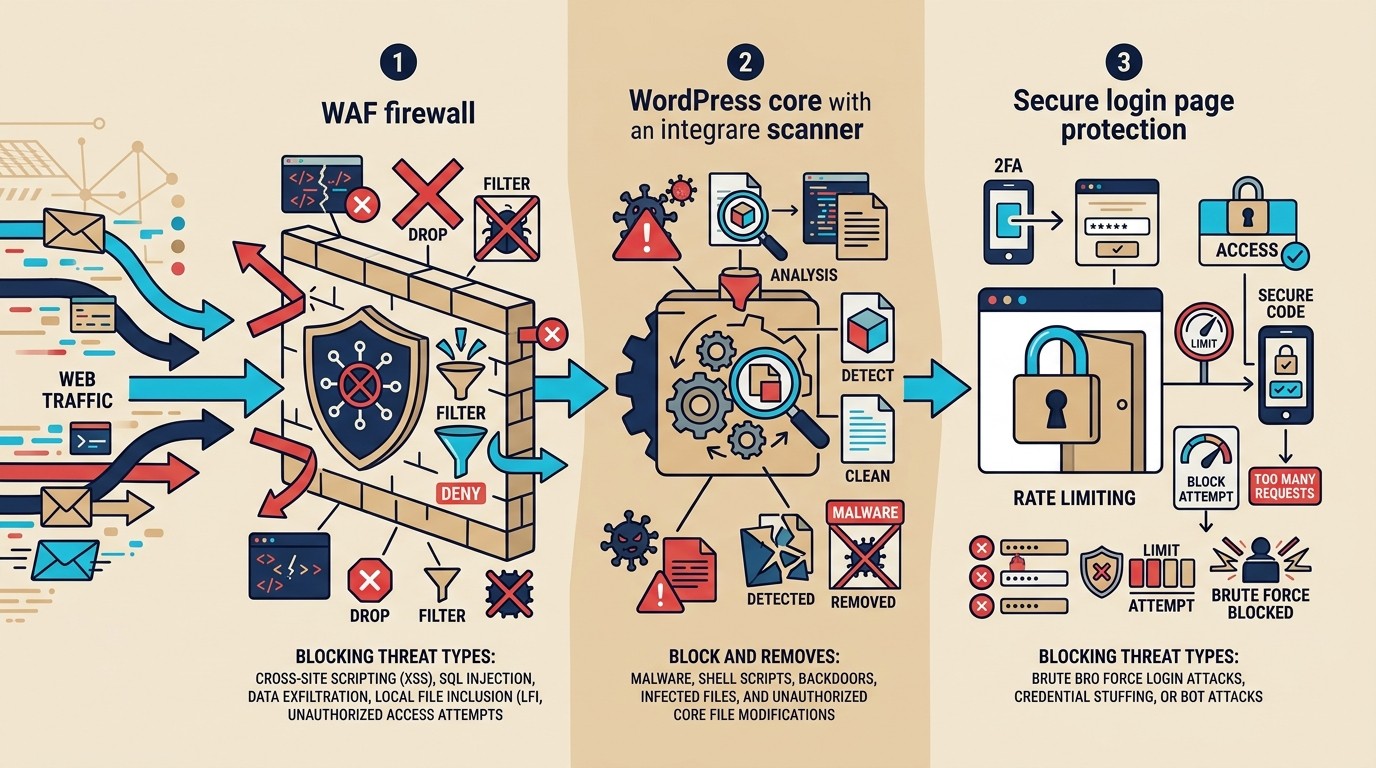 wordfence wordpress diagrama explicativo