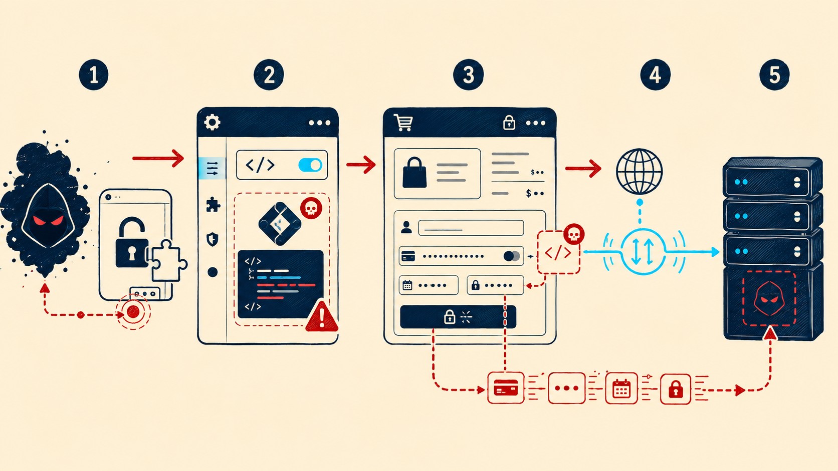 vulnerabilidad funnel builder woocommerce diagrama explicativo