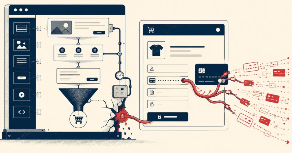 Funnel Builder WordPress plugin bug exploited to steal credit cards - ilustracion