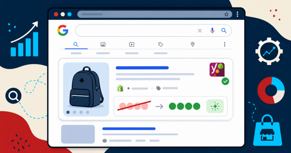 Yoast SEO Shopify: Así se ven tus precios en Google ahora — ilustración