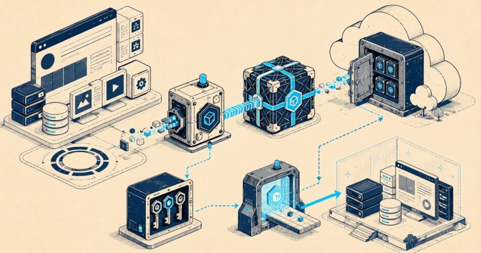 Backups blindados: cifrado off-site y restauración segura - ilustracion