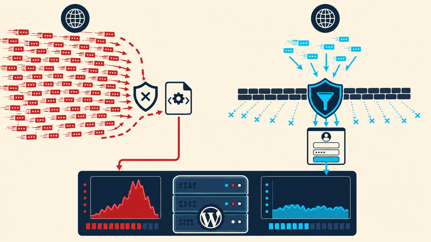 bloquear xmlrpc.php wordpress diagrama explicativo