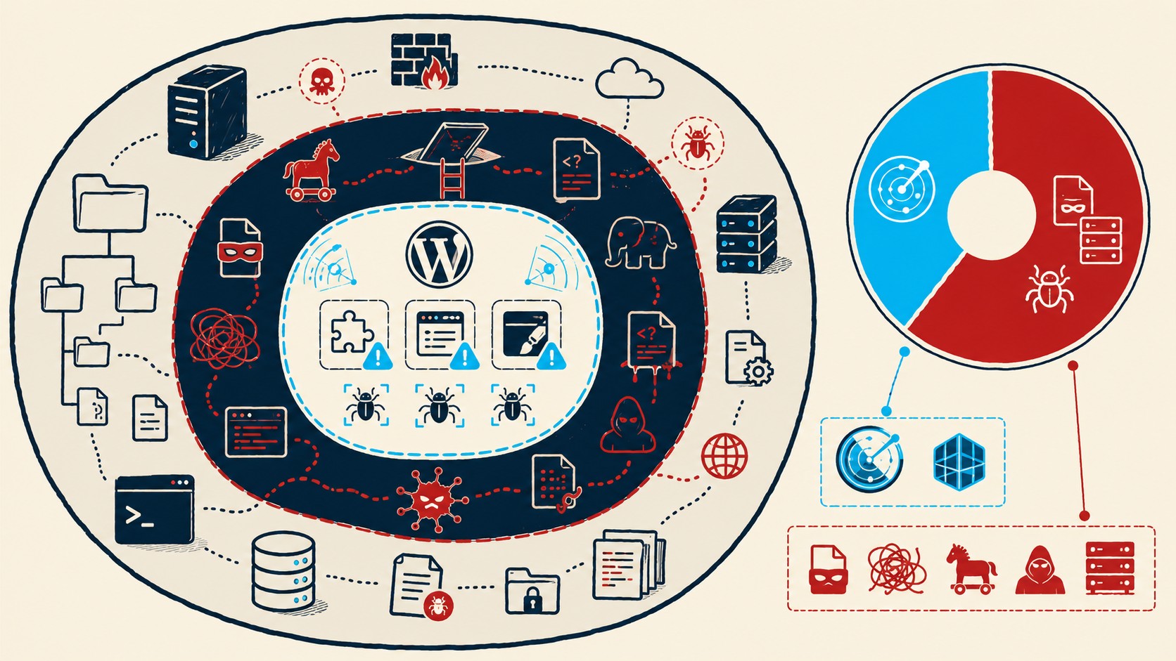 escaneo vulnerabilidades wordpress diagrama explicativo