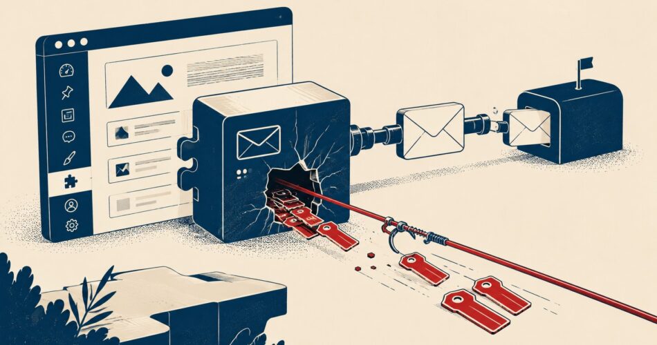 Hackers Exploit Gravity SMTP WordPress Plugin Bug to Expose API Keys - ilustracion