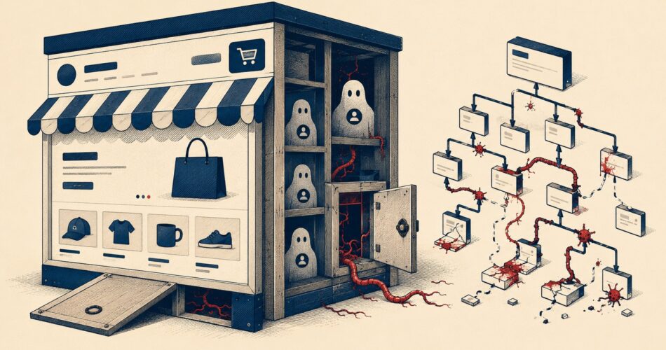 WordPress malware in official WooCommerce theme (Kiosko): hidden admin users and corrupted sitemap - ilustracion