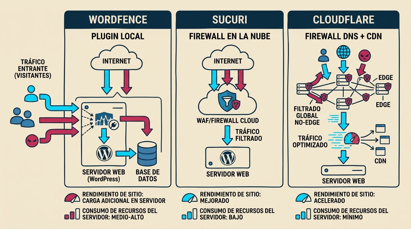 plugins seguridad wordpress diagrama explicativo