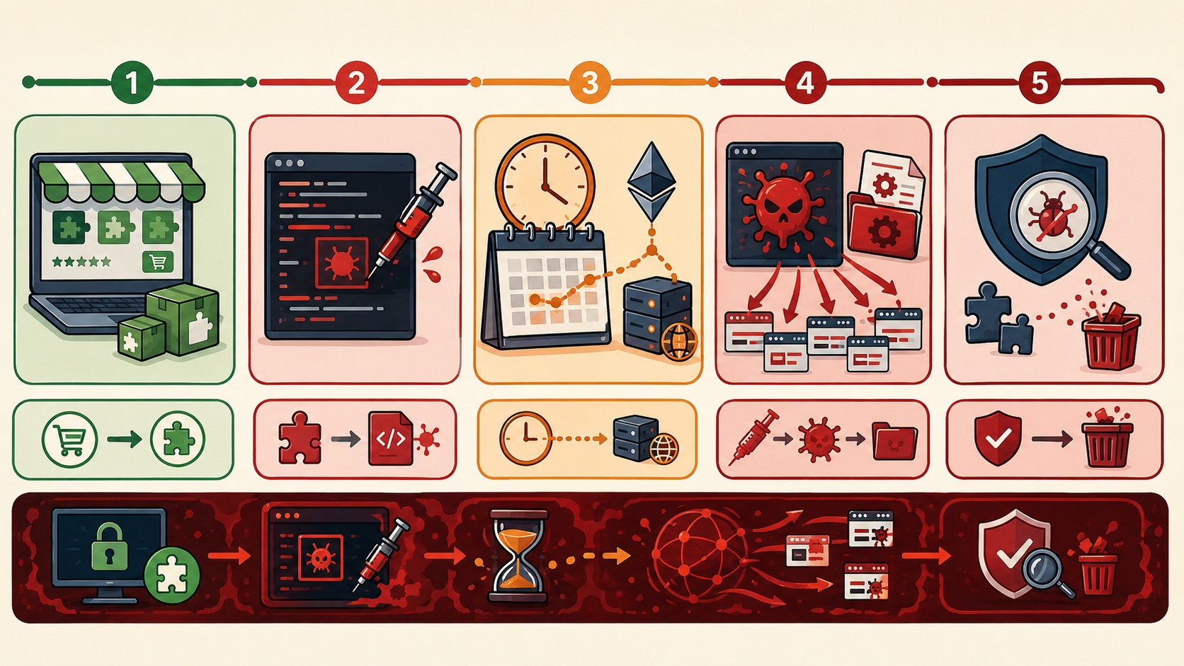 plugins wordpress secuestrados diagrama explicativo