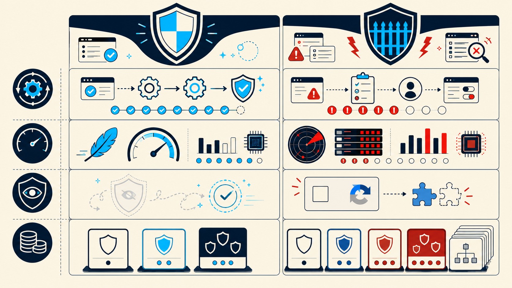 shield security vs wordfence diagrama explicativo