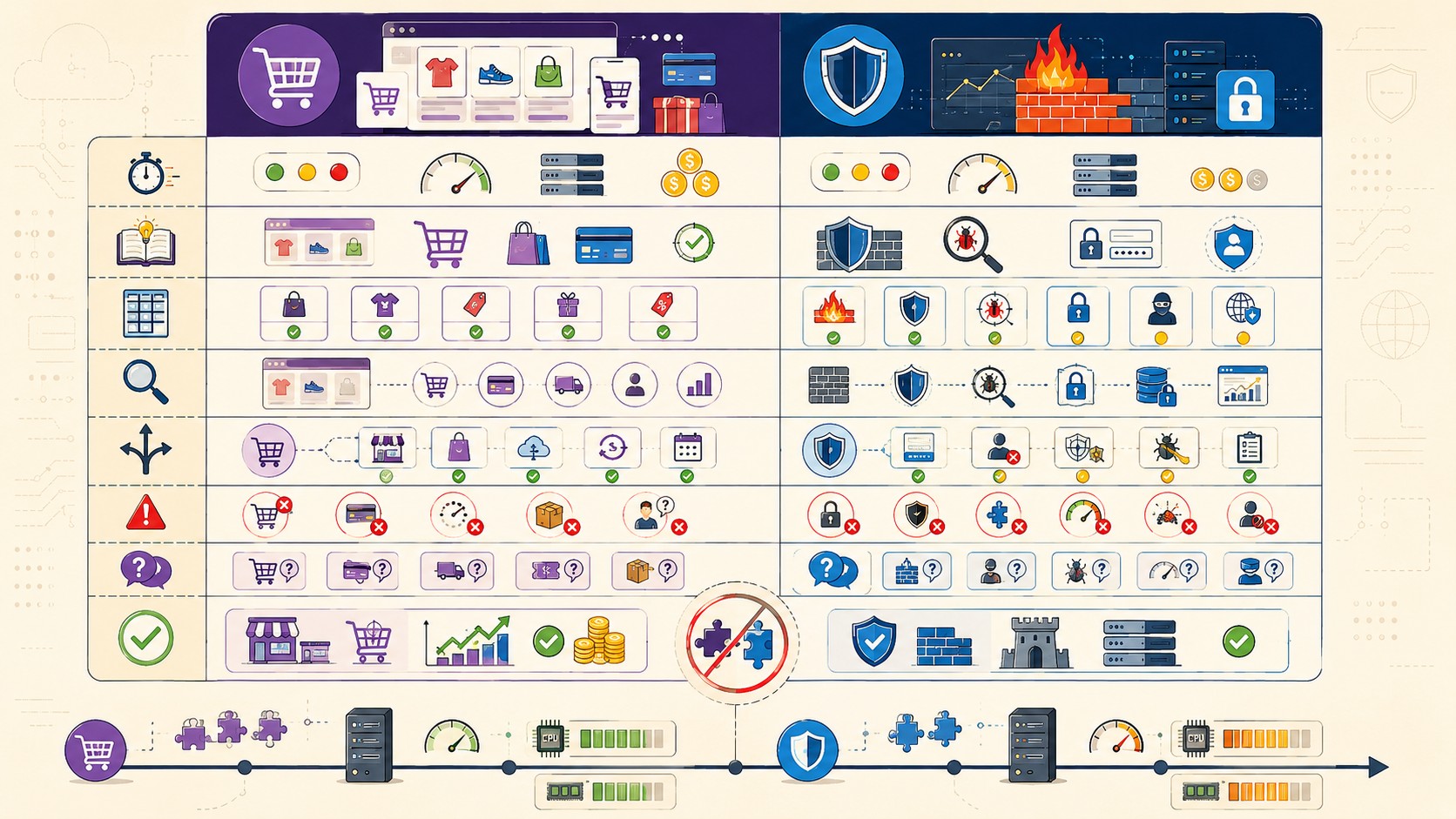 woocommerce vs wordfence tabla comparativa