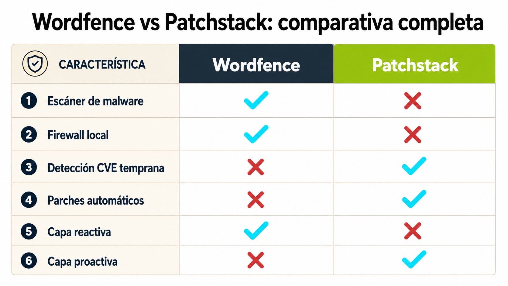 wordfence vs patchstack tabla comparativa