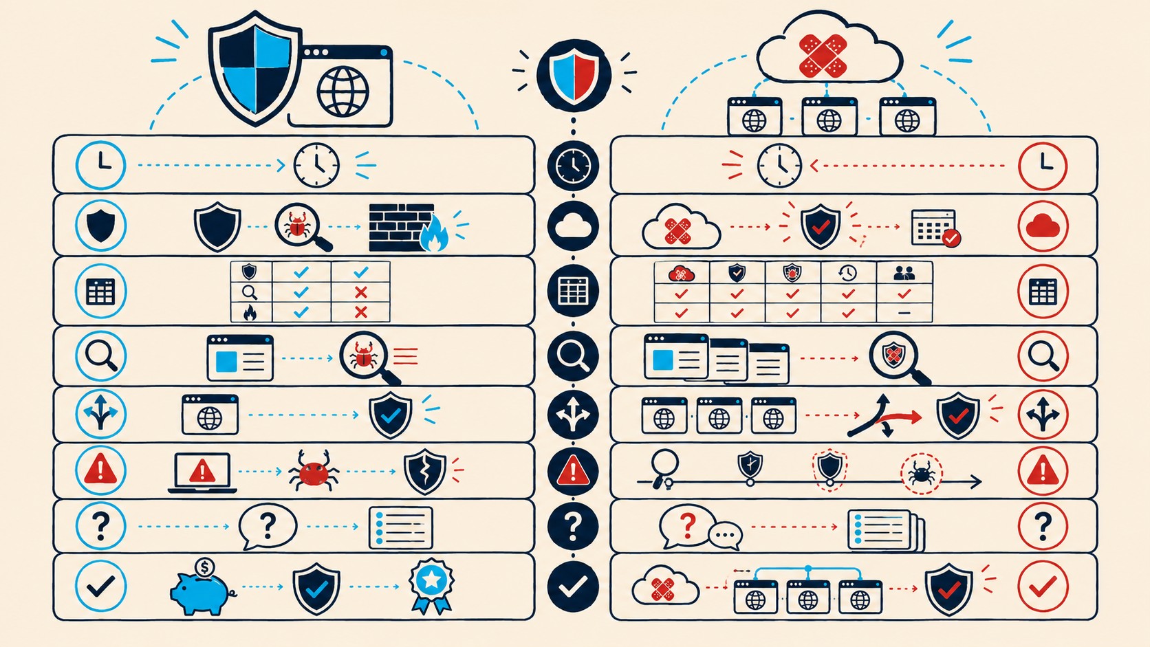 wordpress vs patchstack tabla comparativa