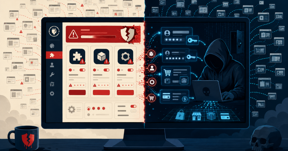 ShapedPlugin Pro: backdoor en plugins WordPress 2026 — ilustración