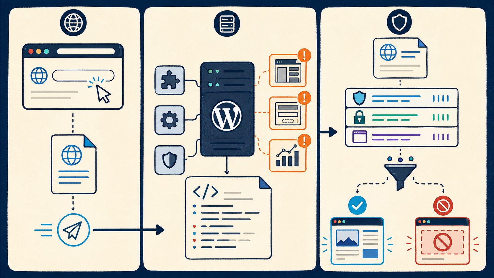cabeceras http seguridad wordpress diagrama explicativo
