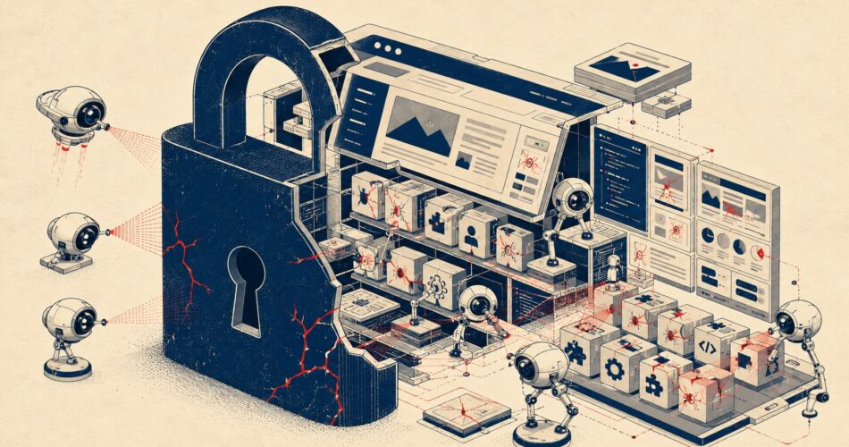 IA y seguridad WordPress: 17.600 fallos en 4,5 días - ilustracion