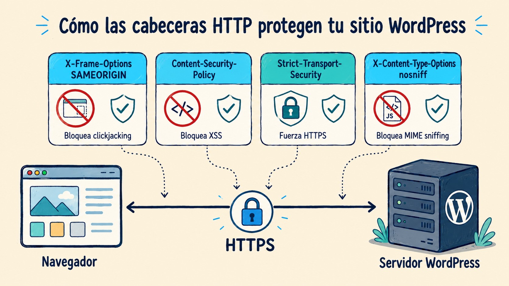 litespeed cabeceras seguridad diagrama explicativo