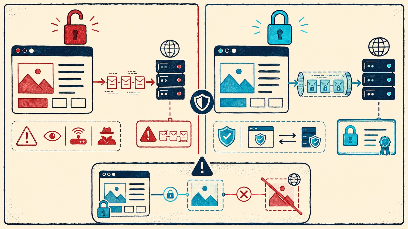 ssl en wordpress diagrama explicativo