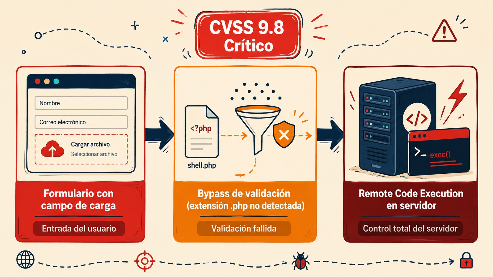 vulnerabilidad forminator wordpress diagrama explicativo