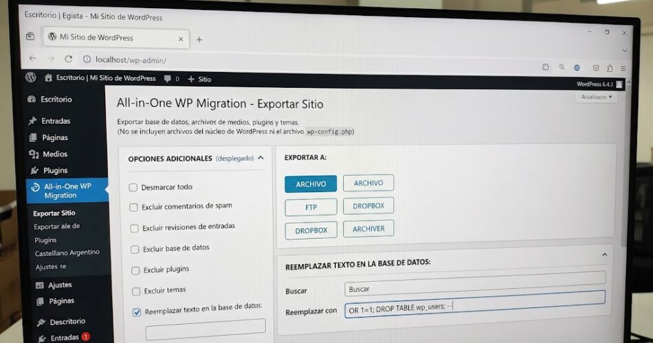 5 millones de sitios WP afectados por SQL injection — ilustración