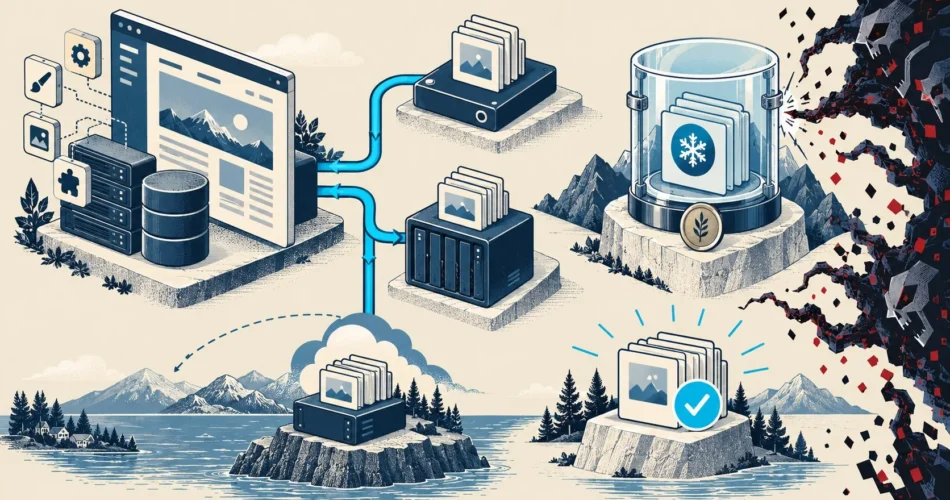 Backups WordPress a prueba de ransomware: guía 2026 - ilustracion