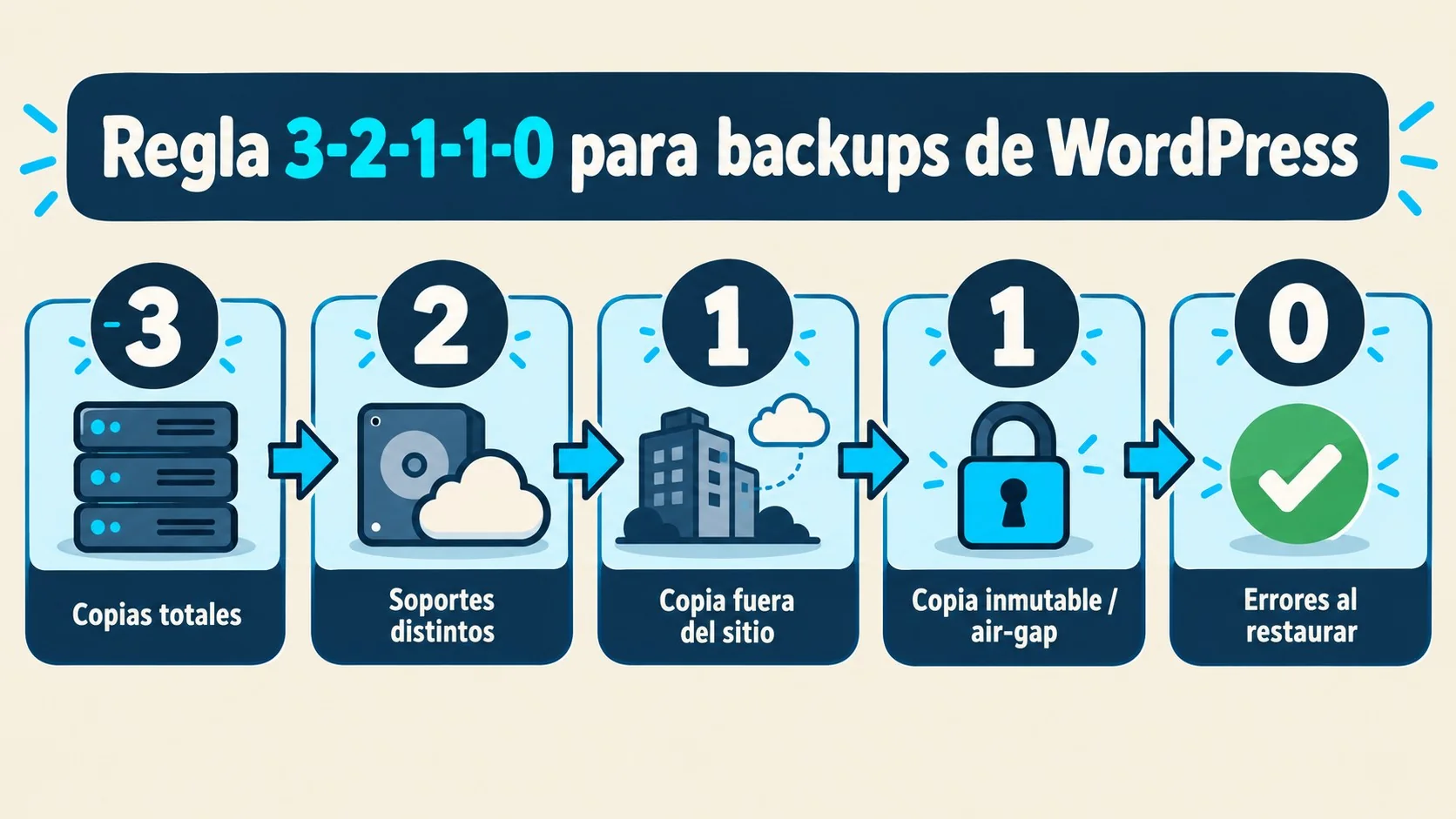 backups wordpress ransomware diagrama explicativo