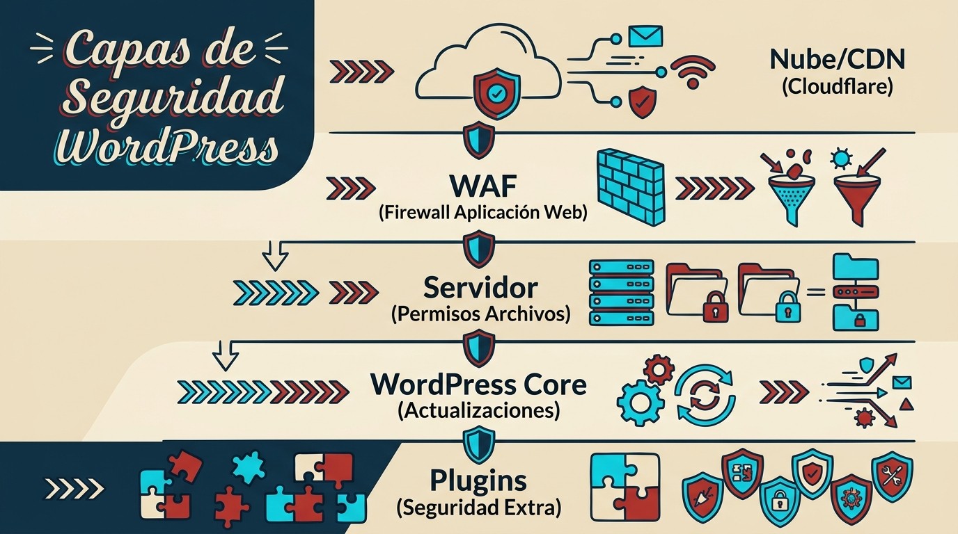 hardening wordpress diagrama explicativo