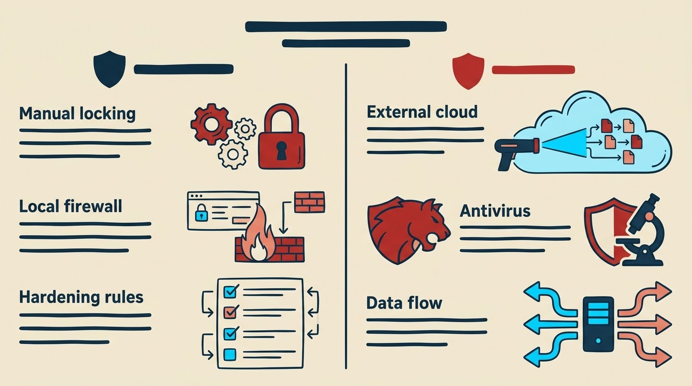 iThemes Security vs MalCare diagrama explicativo