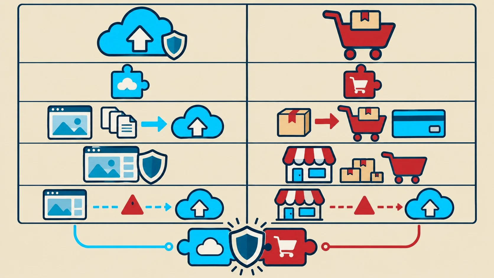 updraftplus vs woocommerce tabla comparativa